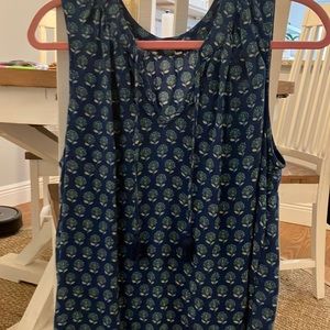 Beautiful sleeveless lucky brand shirt. Tag was cut out . Perfect condition